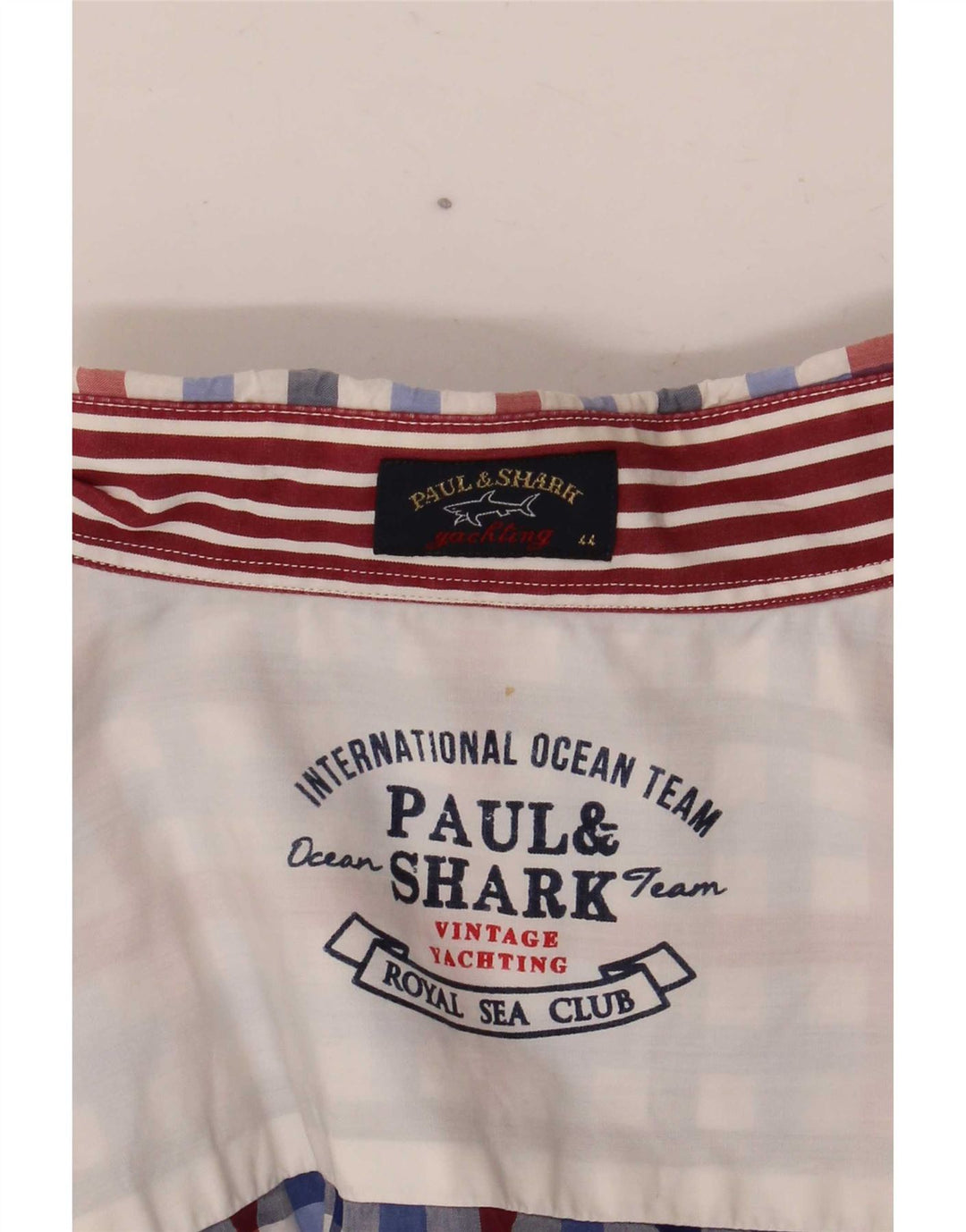 Мужская рубашка для яхтинга Paul & Shark, размер 44 XL, разноцветная клетчатая клетка