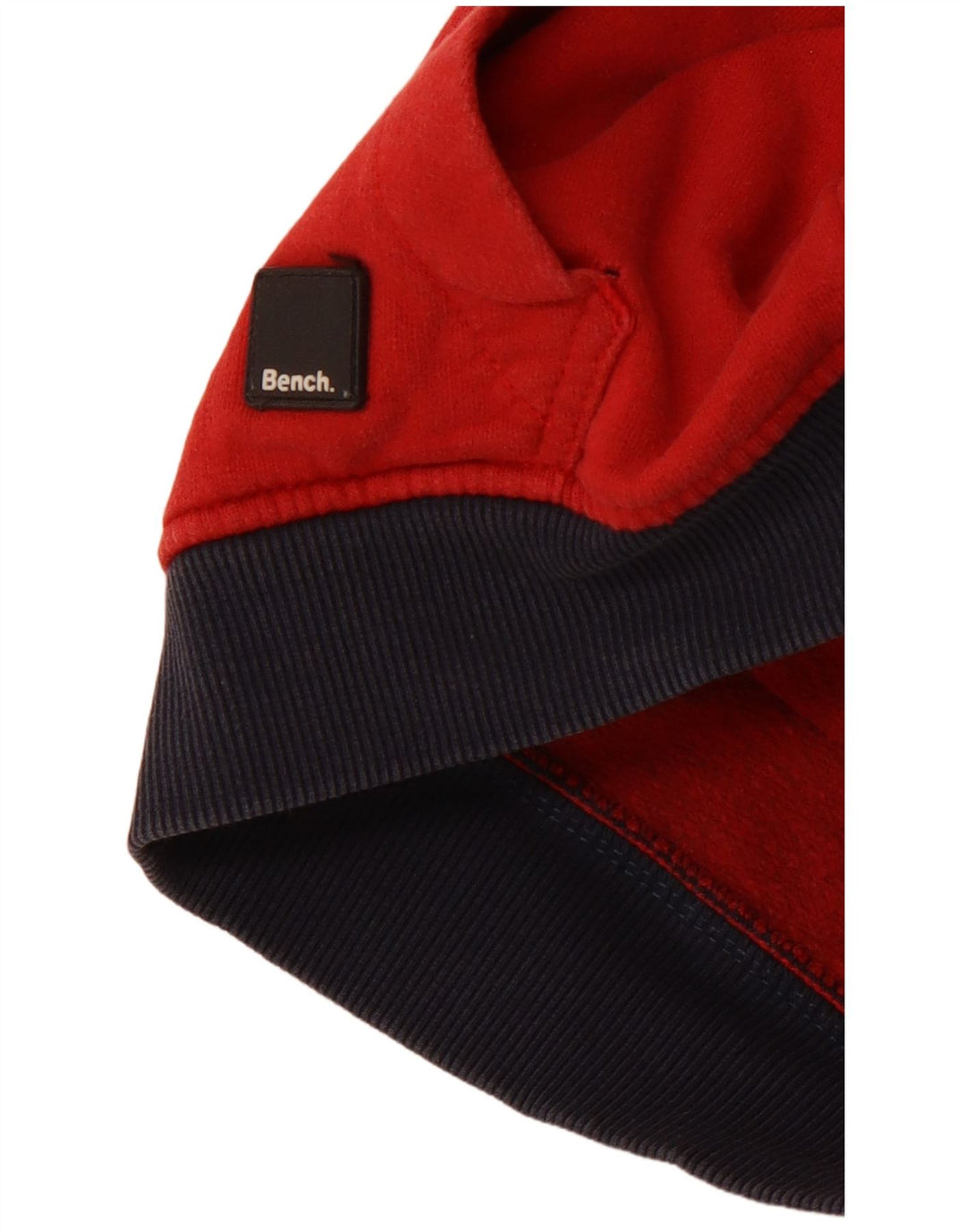 Джемпер с капюшоном BENCH для мальчиков с рисунком, 11-12 лет, красный, хлопок