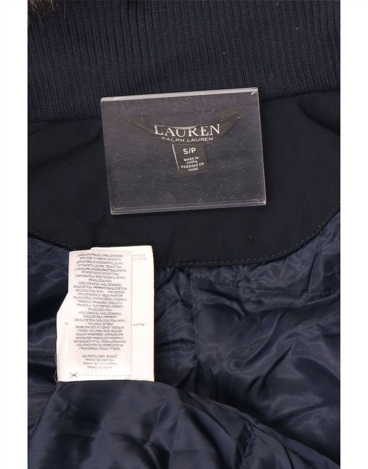 Женская куртка-парка с капюшоном Ralph Lauren UK 10, маленькая, темно-синяя, полиэстер