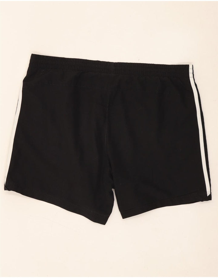 Мужские спортивные шорты Adidas, большие черные из полиэстера