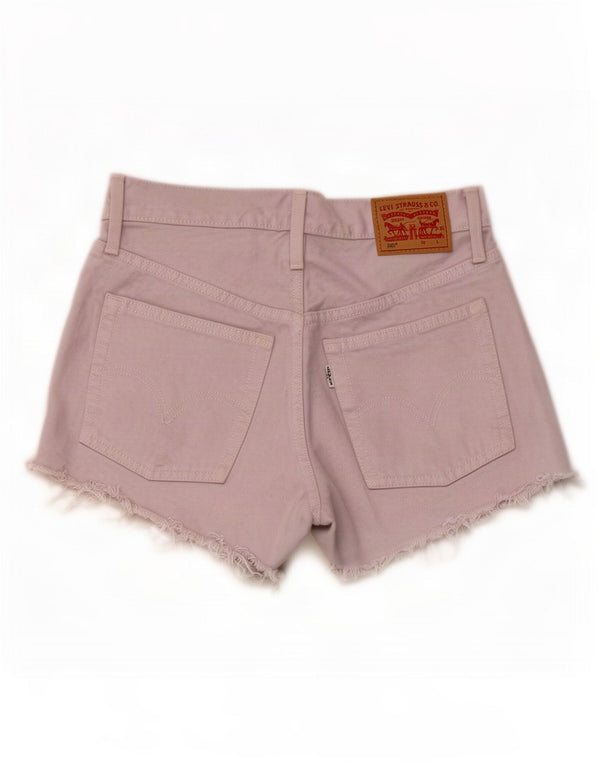 Женские джинсовые шорты Levi's 501 с высокой талией W25 XS, фиолетовые, хлопок