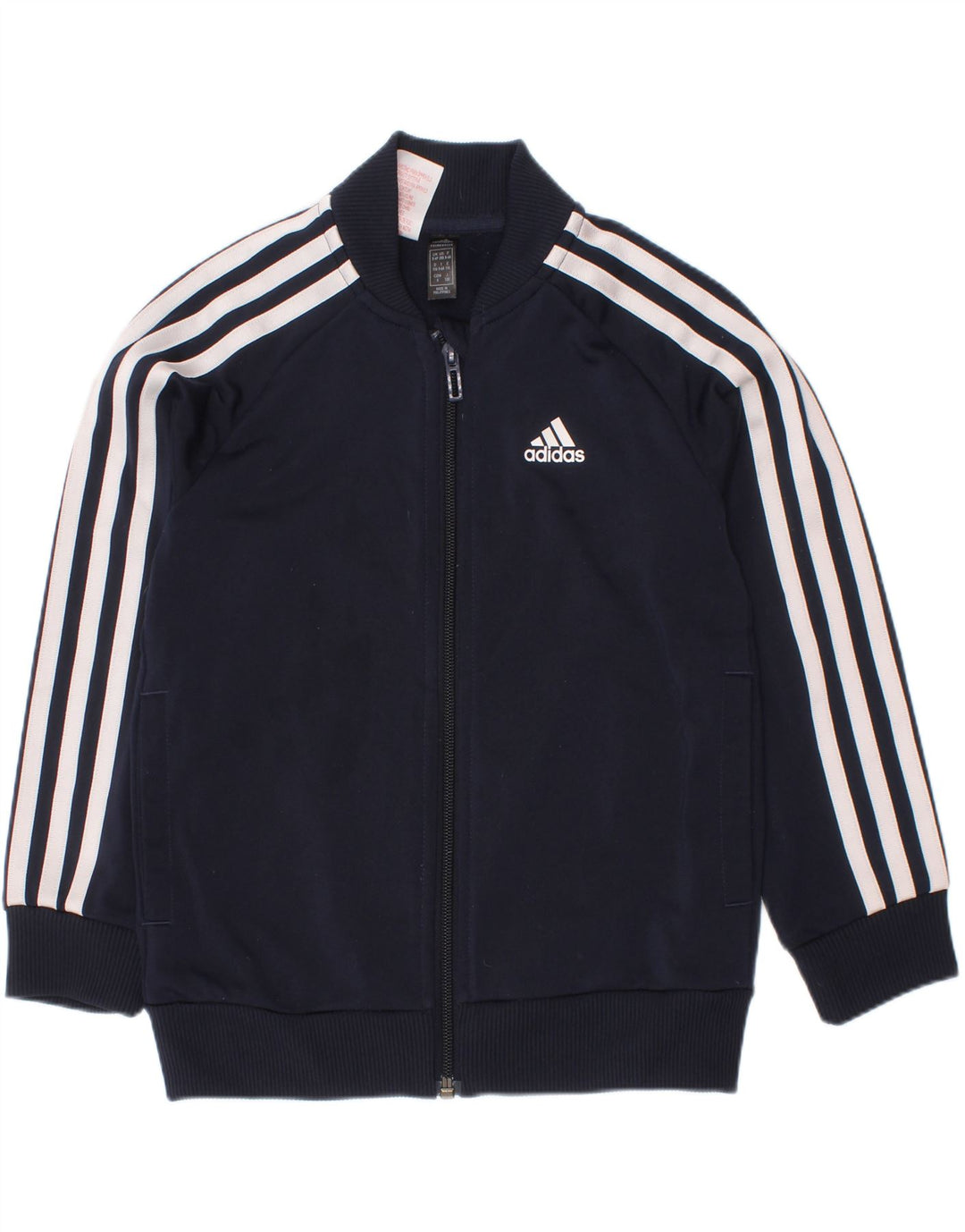 Спортивный костюм Adidas для мальчиков, верхняя куртка 5–6 лет, темно-синий полиэстер