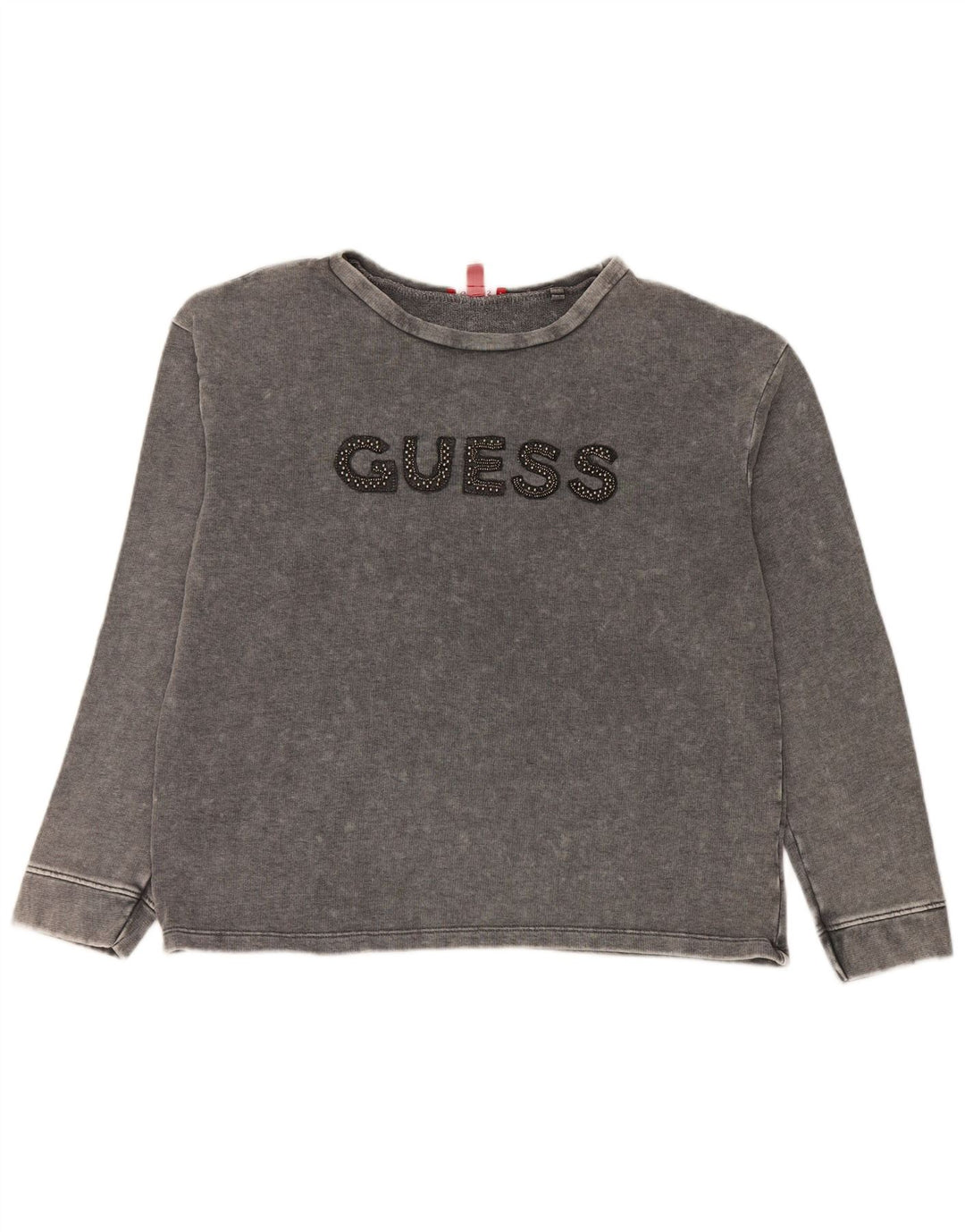 Женский свитер Guess с рисунком UK 16, большой серый хлопок