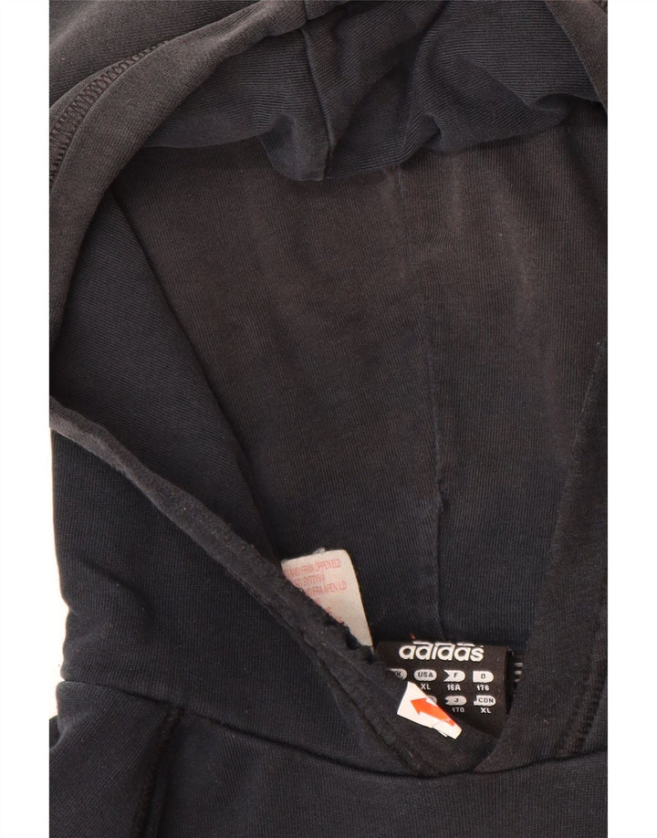 Джемпер с капюшоном ADIDAS для мальчиков 15-16 лет, черный