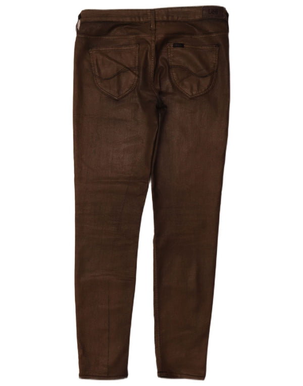 Женские брюки-скинни Lee Scarlett W31 L30, коричневые, хлопковые