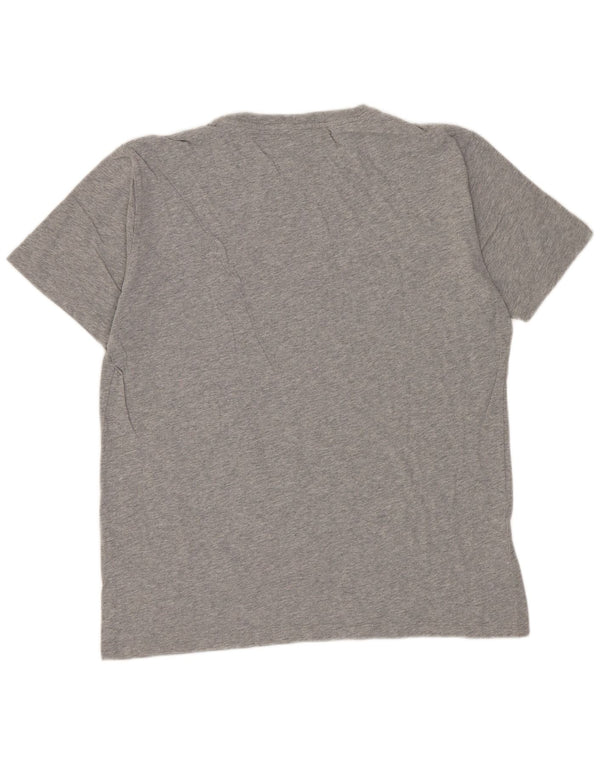 REPLAY Womens Graphic T-Shirt Top UK 16 Large Grey