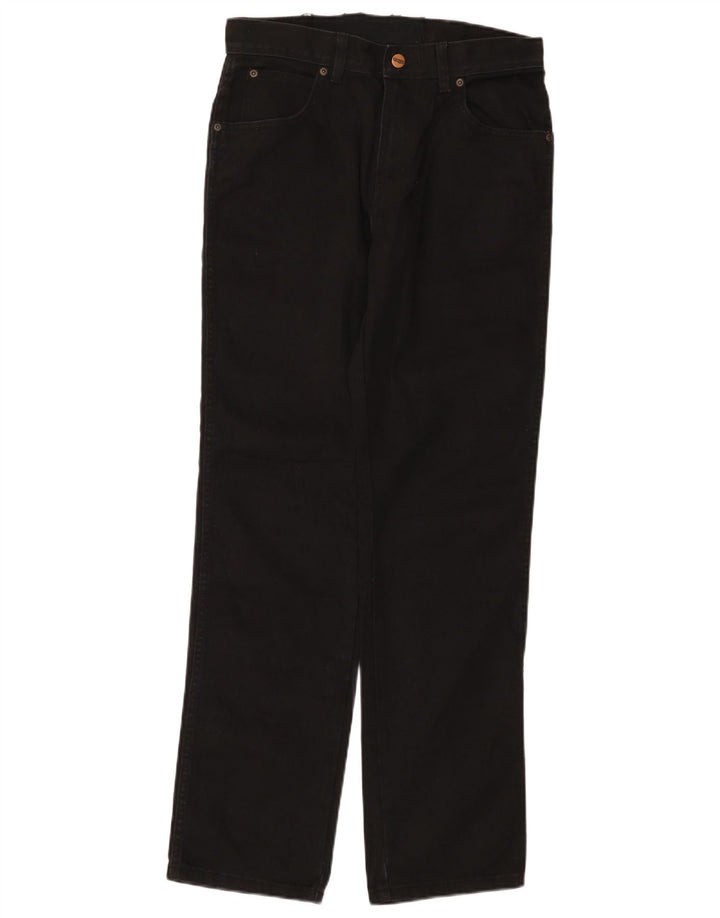 Мужские прямые джинсы Wrangler W30 L32, черный хлопок