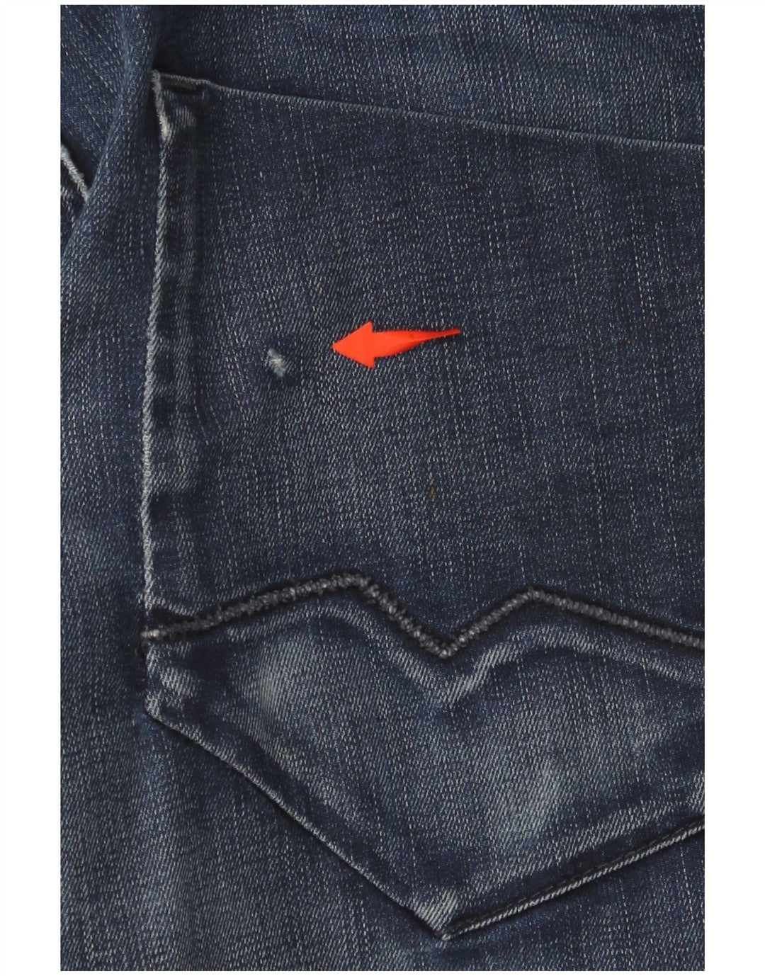 Мужские прямые джинсы HUGO BOSS W34 L32 темно-синие, хлопок