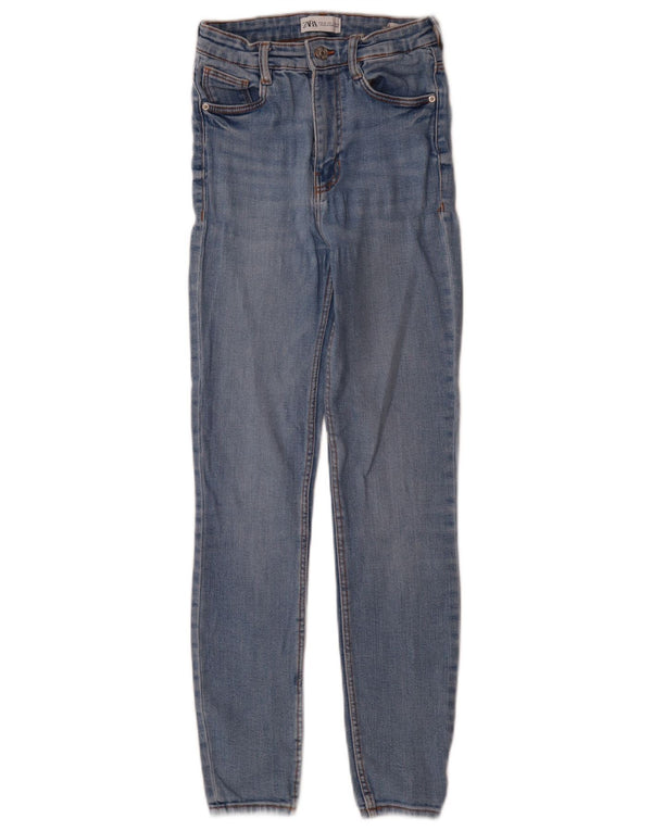 Женские джинсы скинни Zara EU 36 XS W26 L28, синий хлопок