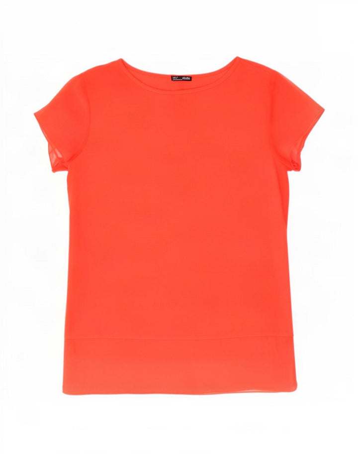 Женская блузка Zara Top UK 12, средний красный