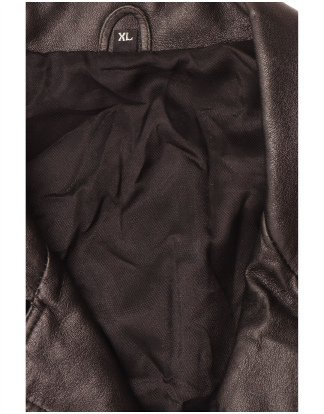 Винтажная мужская кожаная куртка UK 42 XL, черная кожа