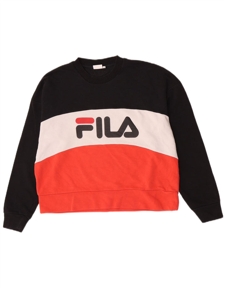 Fila Мужской свитшот с рисунком, маленький разноцветный цветной блок