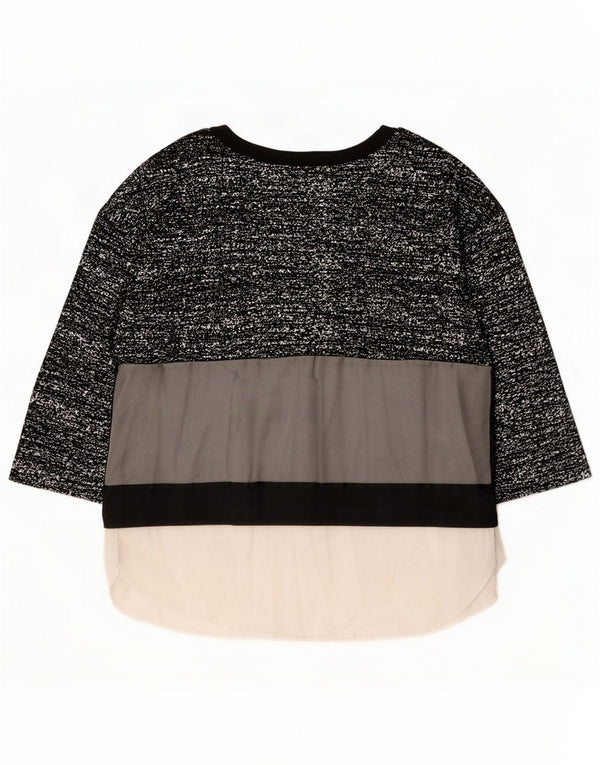 Женский топ Marella с рукавом 3/4, UK 18 XL, черный цветной блок
