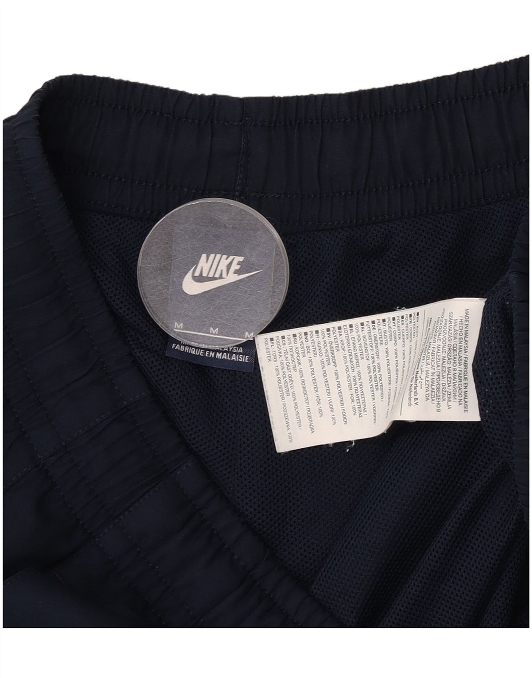Мужские спортивные шорты Nike среднего размера, темно-синие, полиэстер
