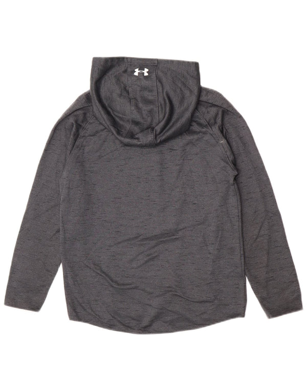 Джемпер с капюшоном Under Armour для девочек с рисунком, 13–14 лет, размер XL, серый, спортивный