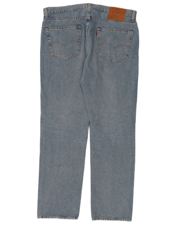 Мужские зауженные джинсы LEVI'S 502 W34 L32 Синие, хлопок