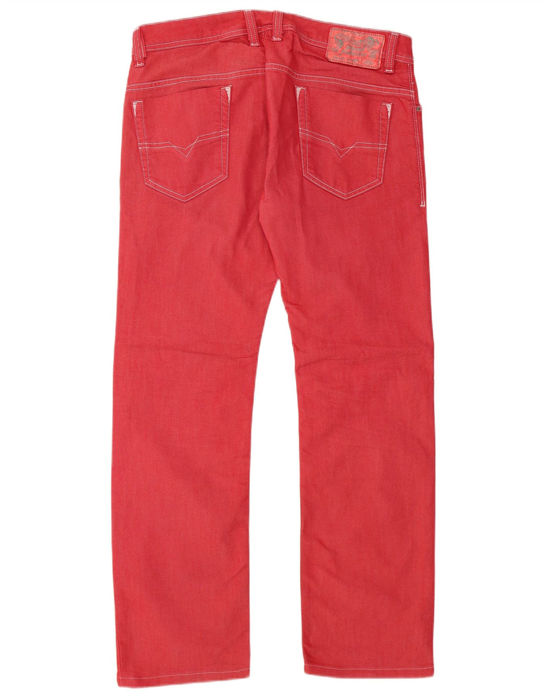 Мужские прямые джинсы Diesel Safado W32 L29, красный хлопок