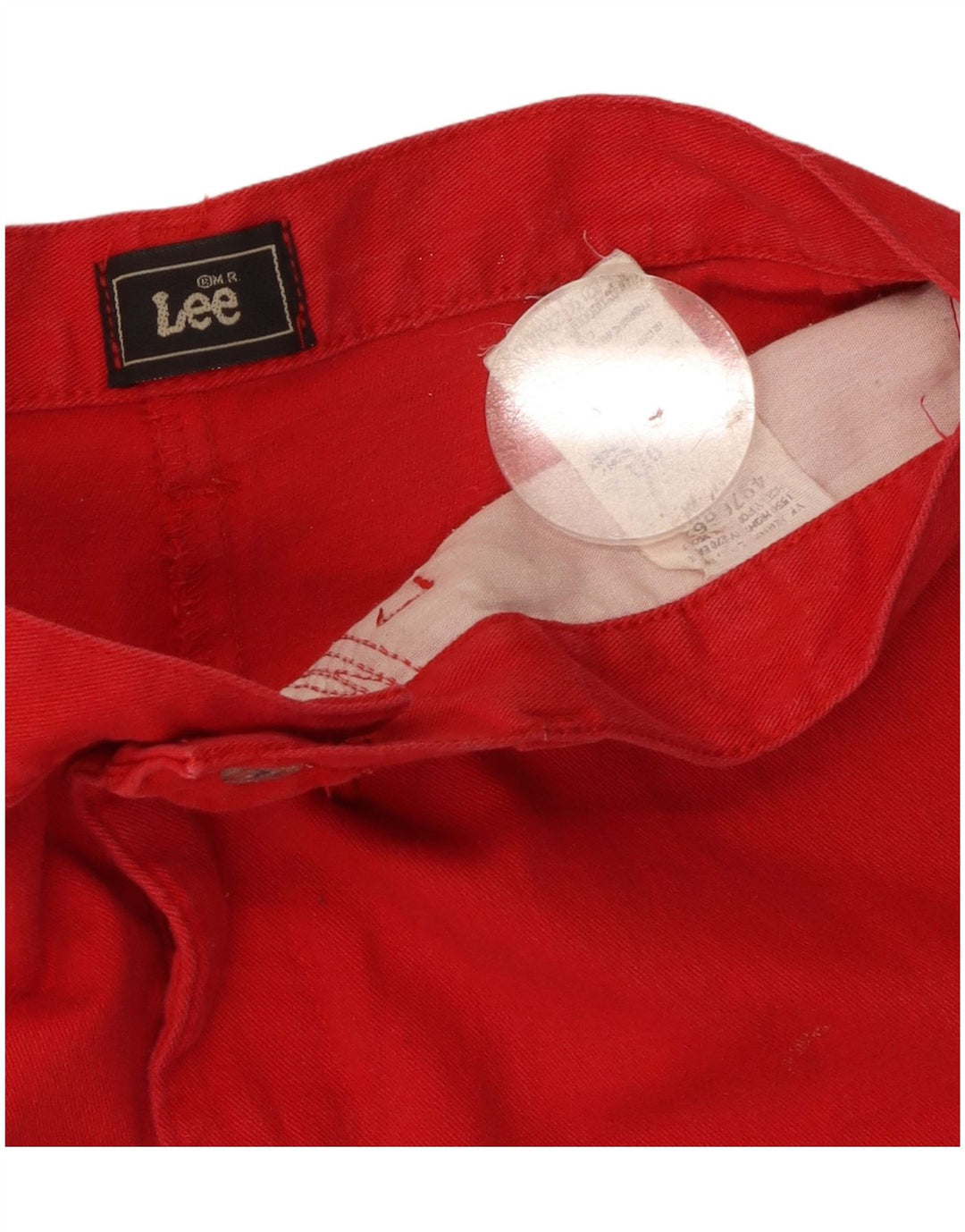 LEE Женские повседневные шорты среднего размера W30 Красные хлопковые