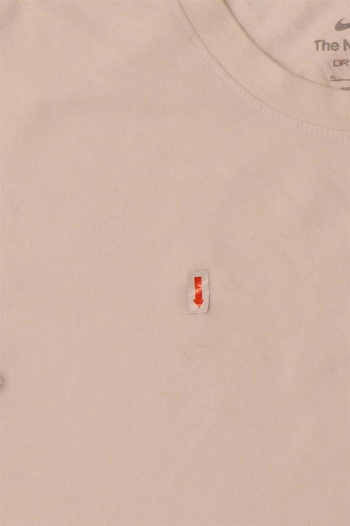NIKE Mens Dri Fit T-Shirt Top XL White Cotton
