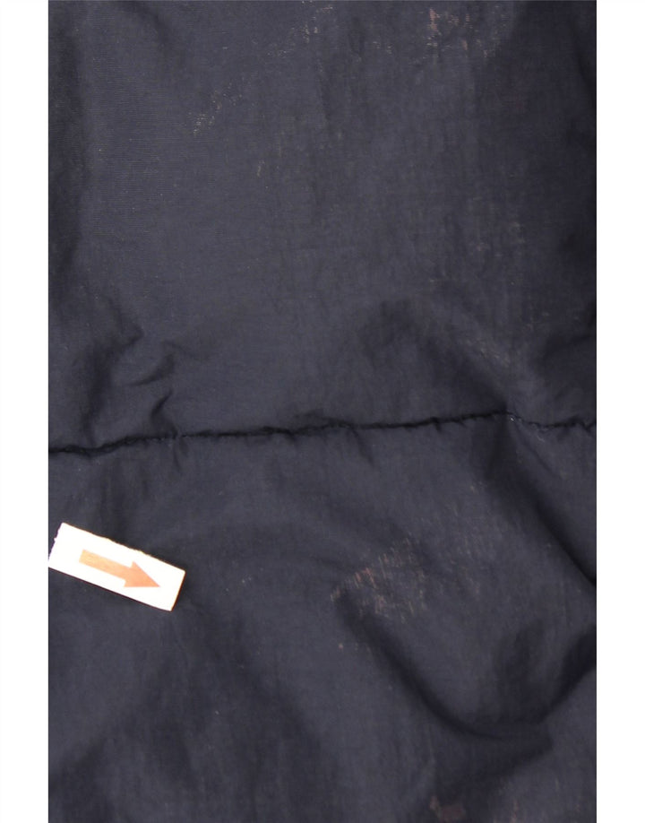 Мужская стеганая куртка с капюшоном Zara UK 40, большая темно-синяя, полиэстер