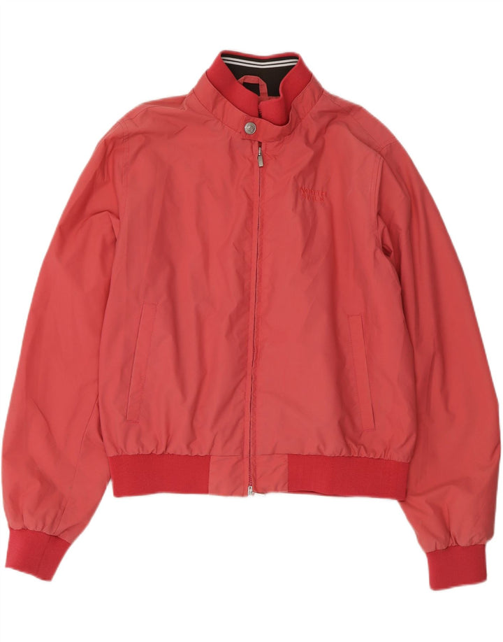 NORTH SAILS Womens Bomber Jacket UK 16 Large Pink Polyamide Vintage North Sails and Second-Hand North Sails from Messina Hembry 