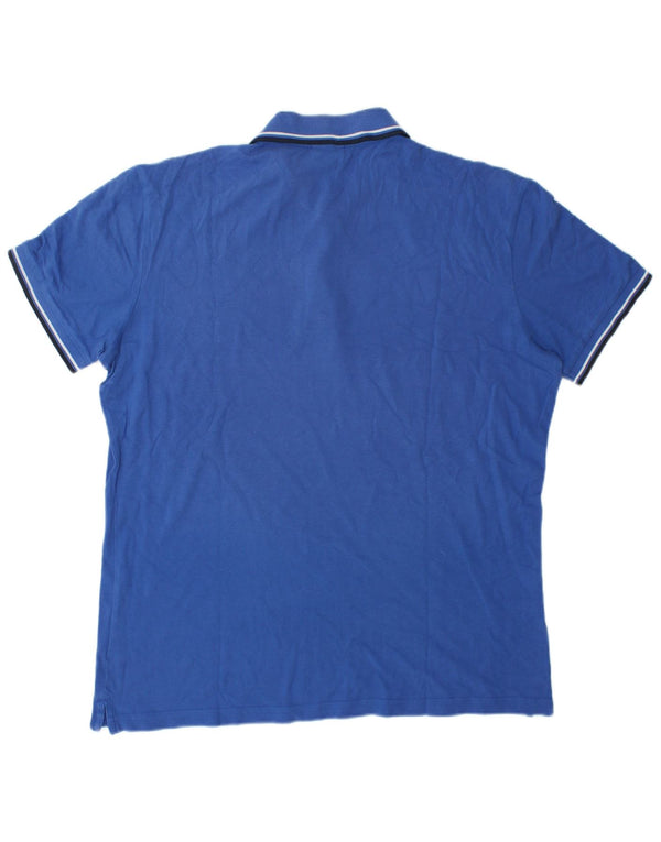 Diadora Mens Polo Shirt XL Blue Cotton