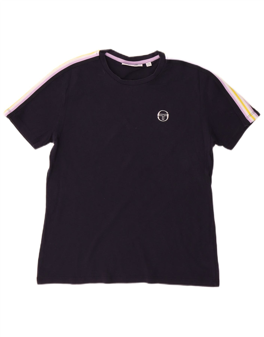 SERGIO TACCHINI Мужская футболка Top Small Navy Blue Colourblock