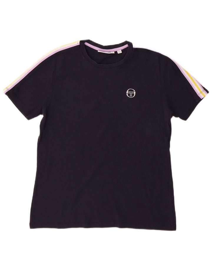 SERGIO TACCHINI Мужская футболка Top Small Navy Blue Colourblock