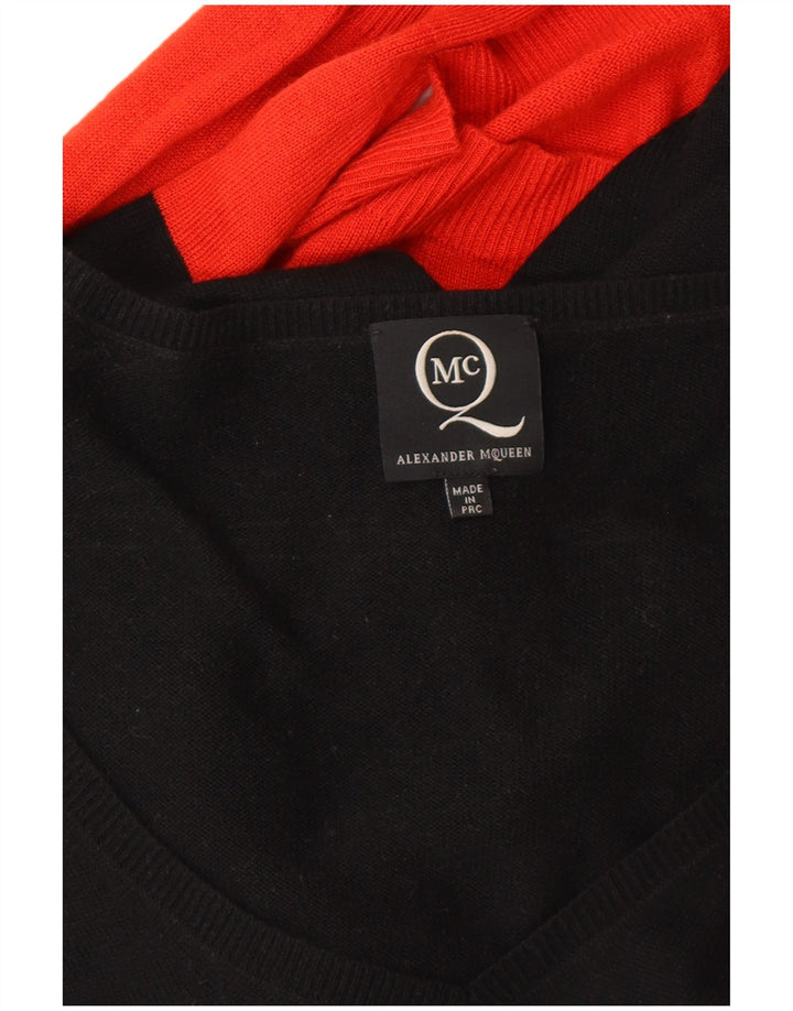 Женское платье-джемпер ALEXANDER MCQUEEN IT 42, средний черный, дизайнер из вискозы