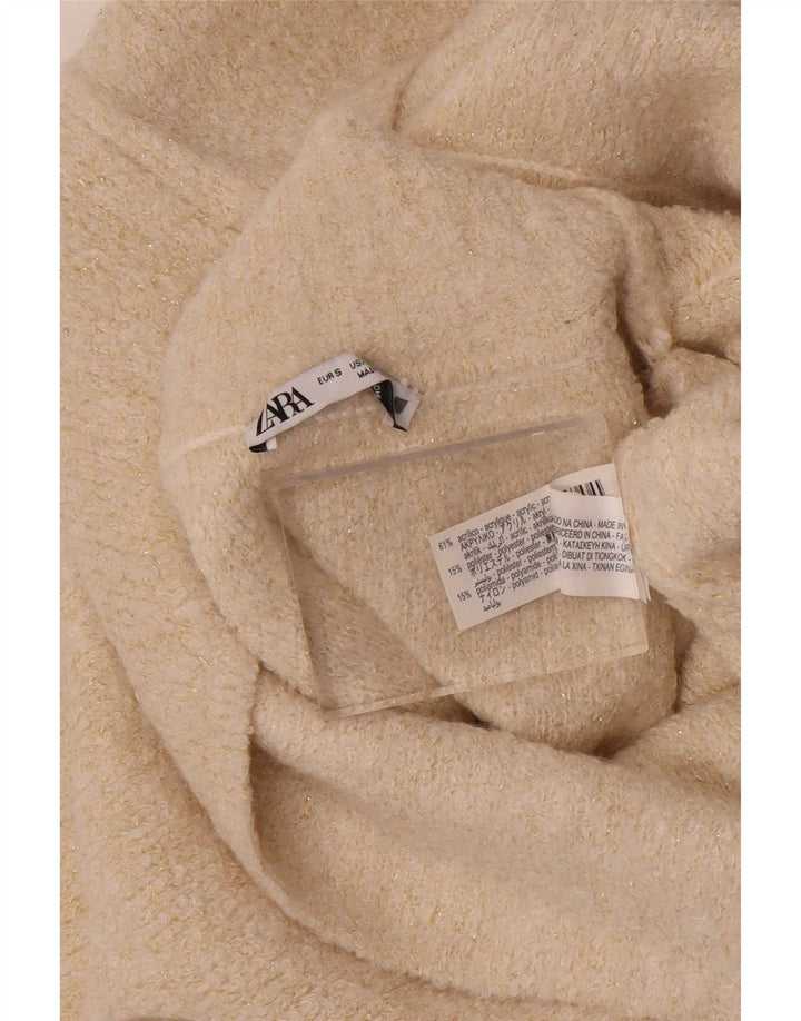Женская майка Oversized Vest Zara UK 10, маленький размер, белый акрил