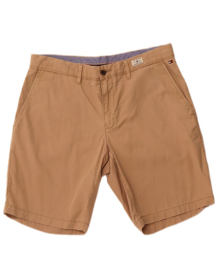 TOMMY HILFIGER Мужские шорты чинос W34, большие, бежевые, хлопок