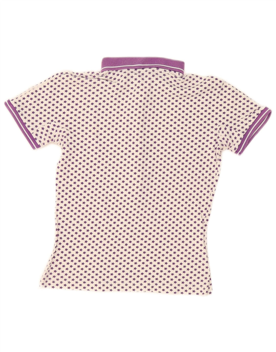 Женская рубашка поло Fred Perry UK 12, хлопок среднего цвета в белые пятна