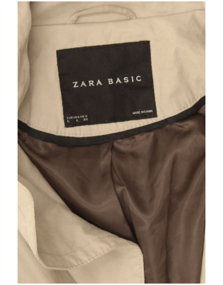 Женский тренч Zara UK 16, большой бежевый