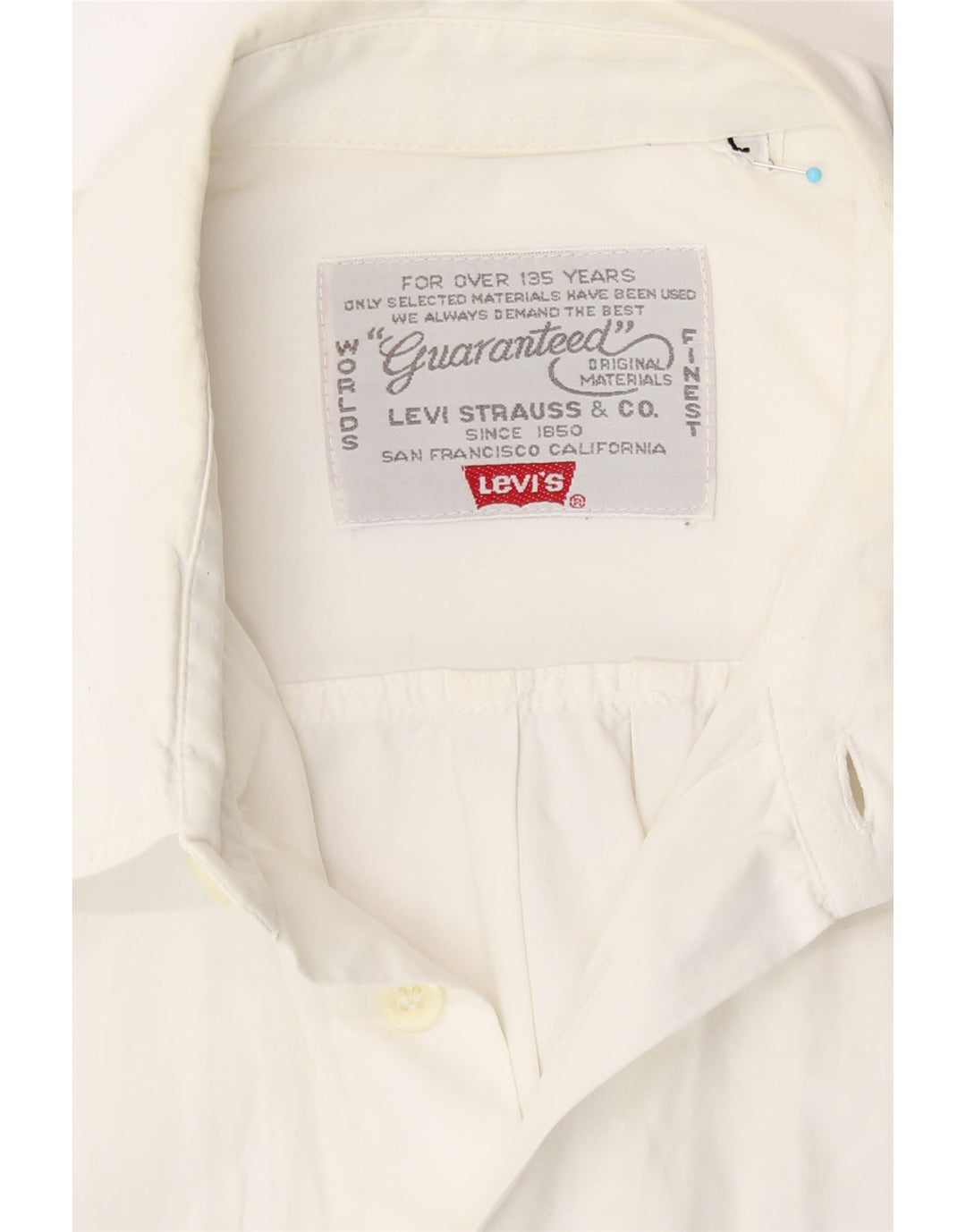 Мужская рубашка с коротким рукавом Levi's, большая белая