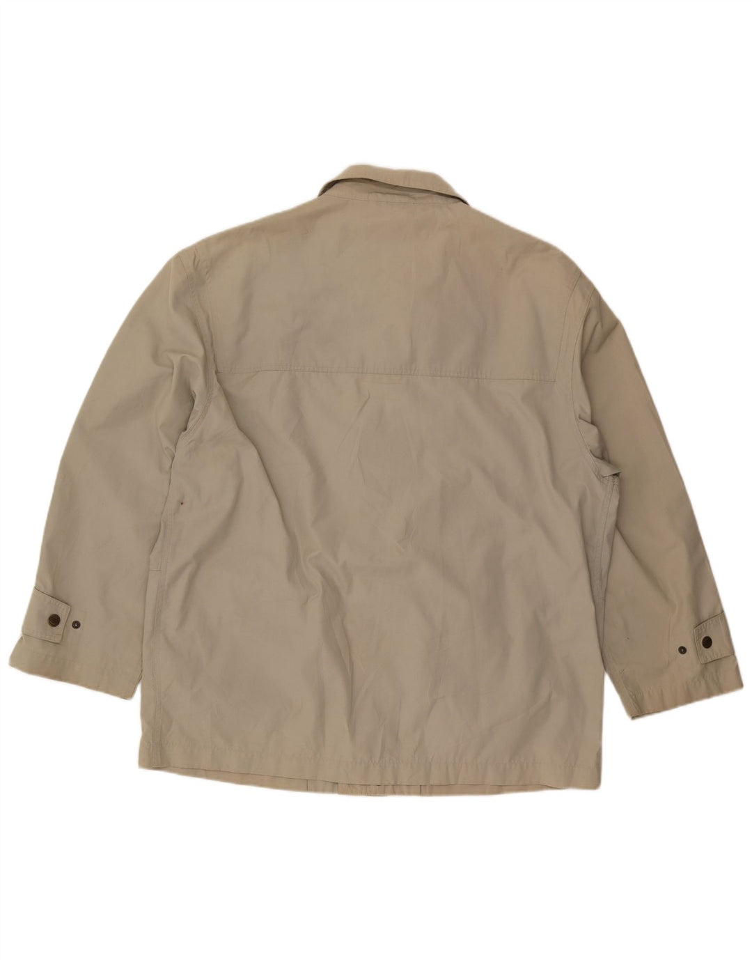 Винтажная мужская куртка UK 42 XL из полиэстера бежевого цвета