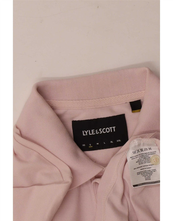 Мужская рубашка-поло Lyle & Scott, маленькая розовая, хлопок
