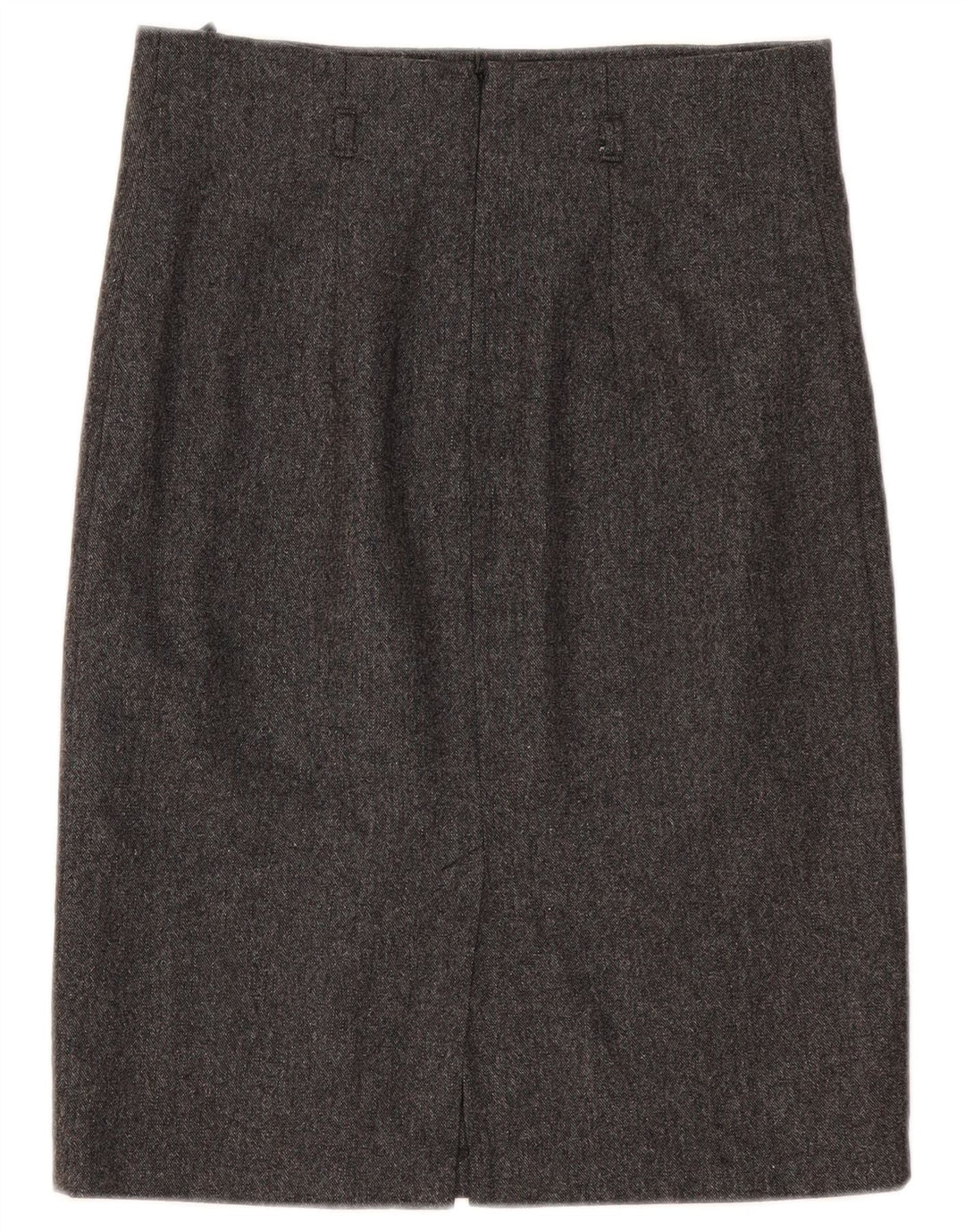 Benetton Женская прямая юбка IT 42 Medium W30 Серая шерсть
