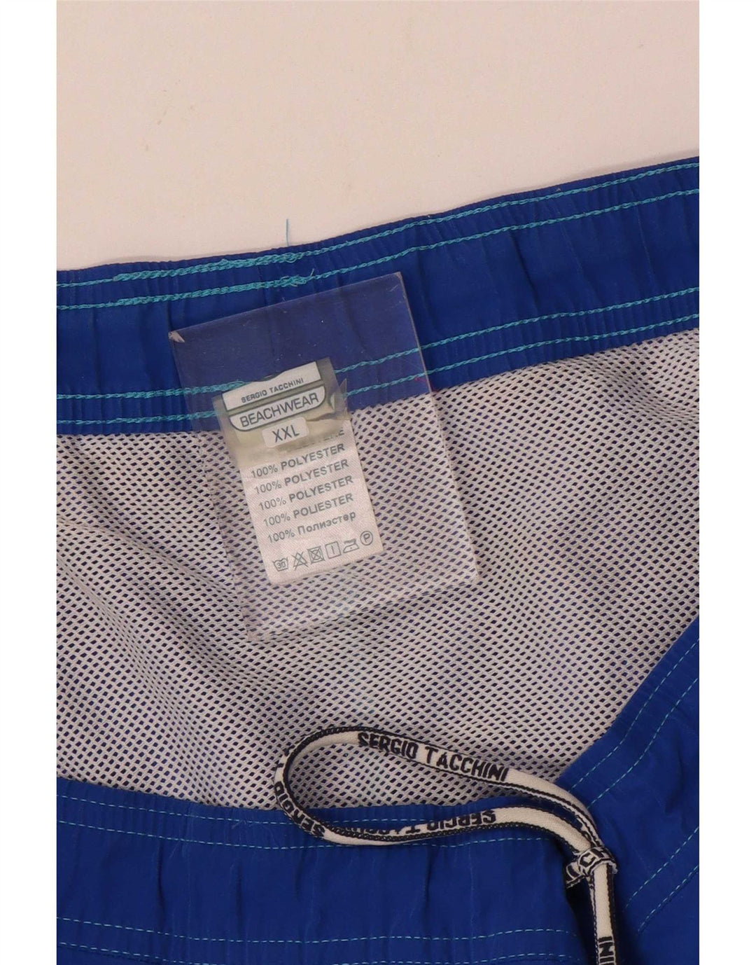 Мужские шорты для плавания Sergio Tacchini 2XL, синие, полиэстер с цветными блоками