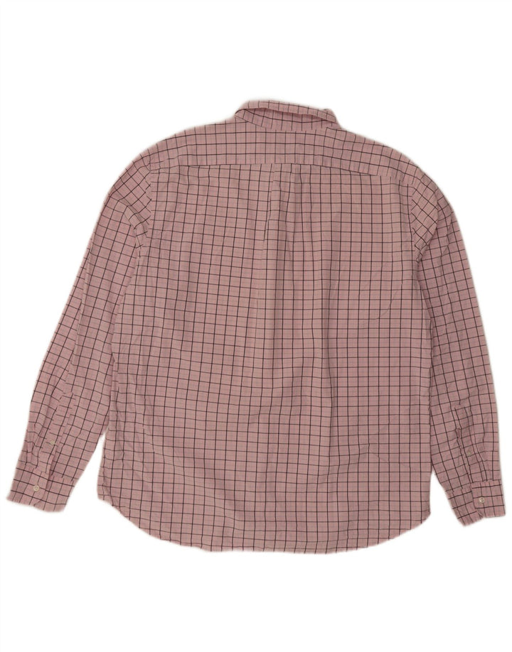Мужская рубашка классического кроя J. Crew, XL, хлопковая розовая клетка
