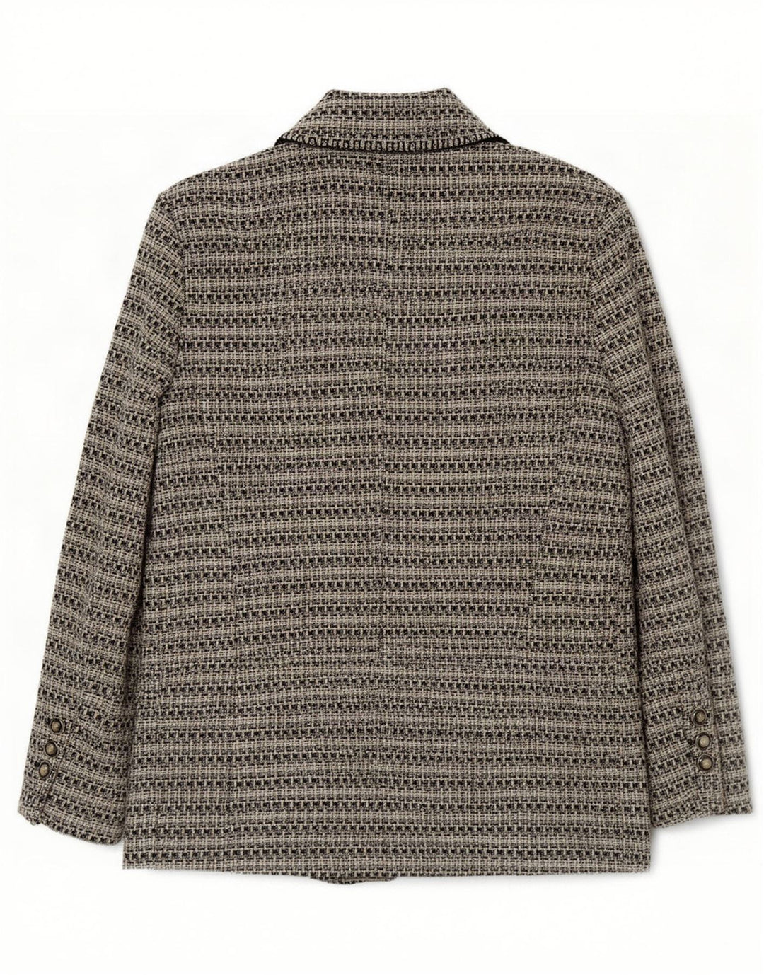 Женский пиджак Zara с 3 пуговицами, Великобритания, 18 XL, серый полиэстер в тонкую полоску