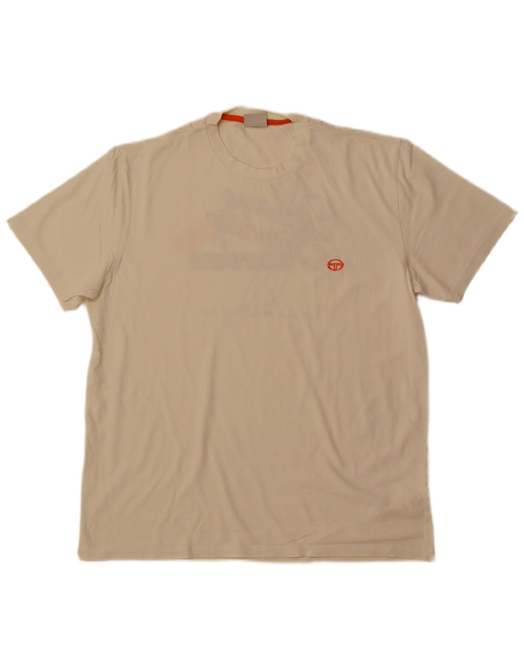 SERGIO TACCHINI Мужская футболка с рисунком Top XL Off White Cotton