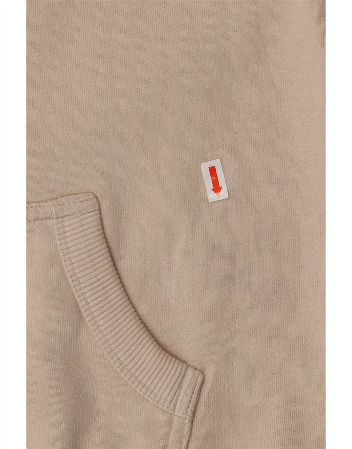 Женский джемпер с капюшоном SUPERDRY UK 8, маленький, бежевый, хлопок