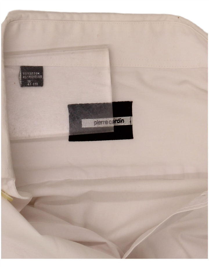 Мужская деловая рубашка Pierre Cardin, размер 46, 41, большая, белая, хлопковая