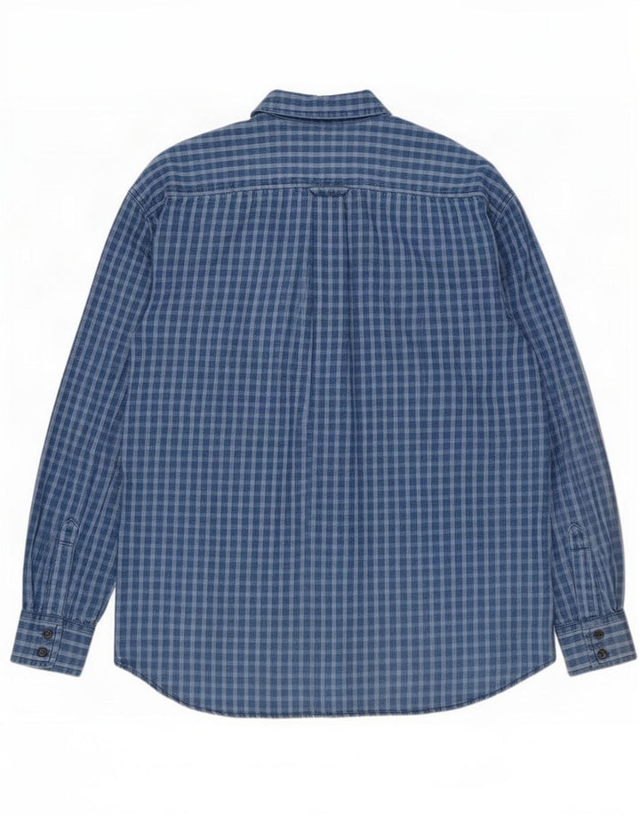 Мужская рубашка Lee XL, синяя клетка в клетку, хлопок