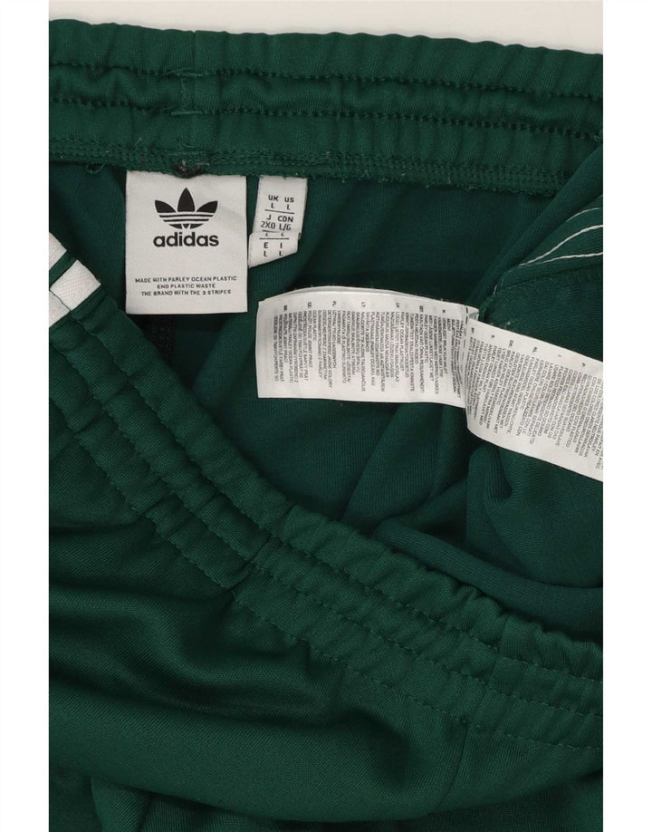 Adidas Мужские спортивные брюки Джоггеры Большой зеленый полиэстер