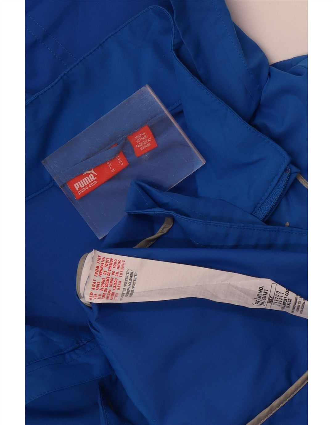 Женская дождевик с капюшоном Puma UK 16, большой синий полиэстер