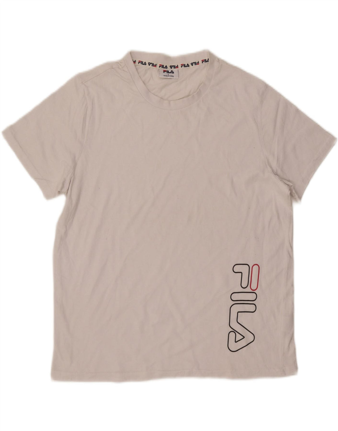 Fila Мужская футболка с рисунком, большой белый хлопок