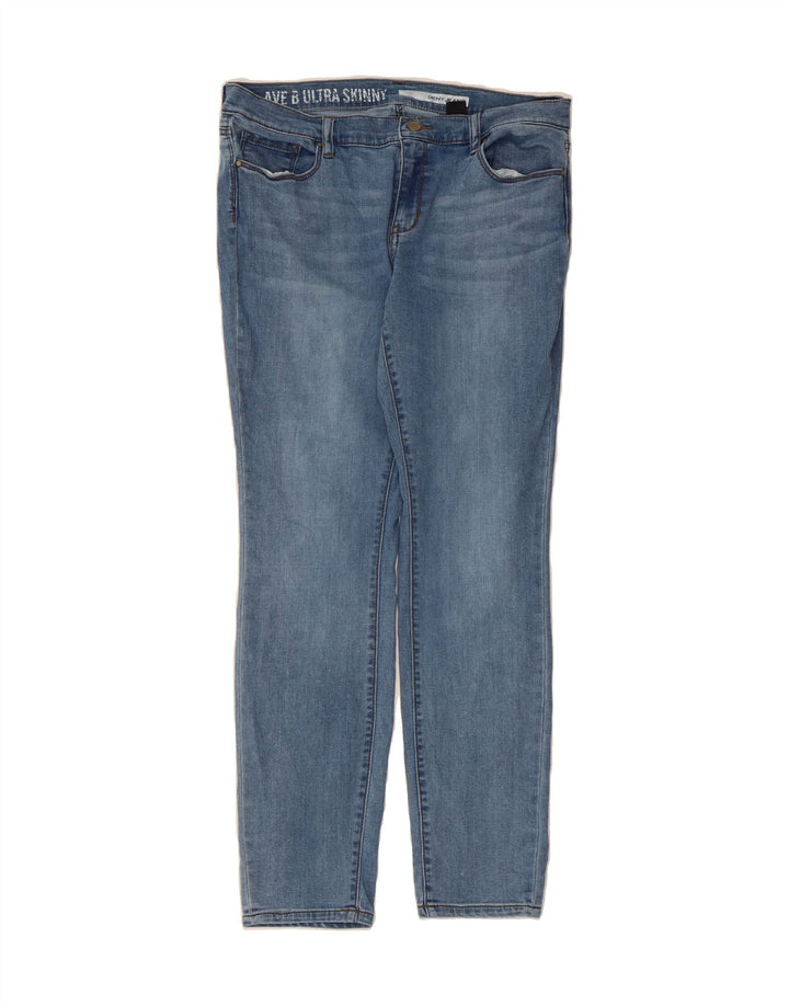DKNY Womens Slim Jeans US 10 Large W34 L29 Blue Cotton Vintage Dkny and Second-Hand Dkny from Messina Hembry 