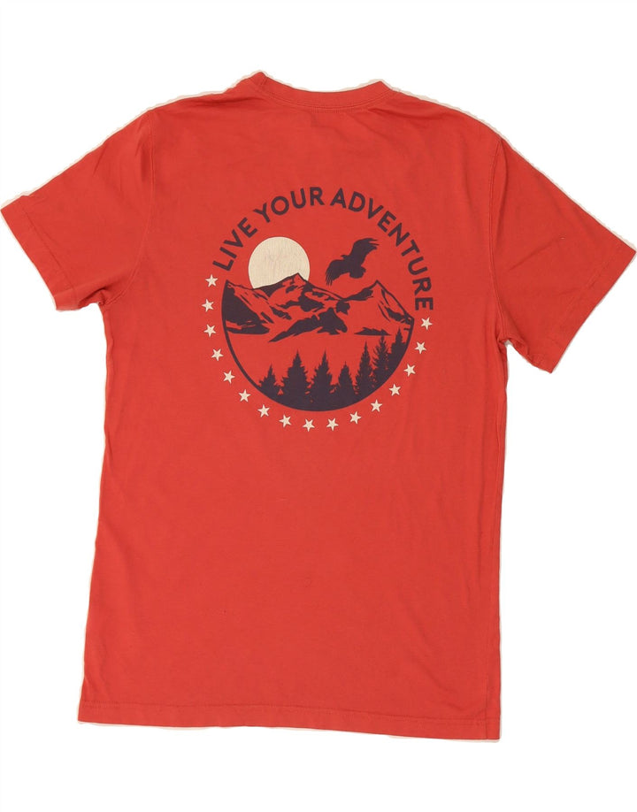 EDDIE BAUER Mens Graphic T-Shirt Top Small Red Cotton Vintage Eddie Bauer and Second-Hand Eddie Bauer from Messina Hembry 