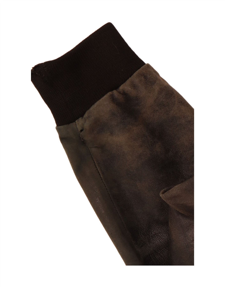 Мужская кожаная куртка VINTAGE UK 38 средний черный